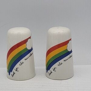 Look for the Rainbow Salt and Pepper Shakers